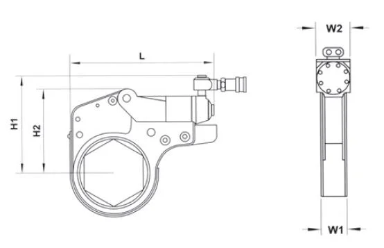 XLCT-SERIES LOW PROFILE HYDRAULIC TORQUE WRENCH