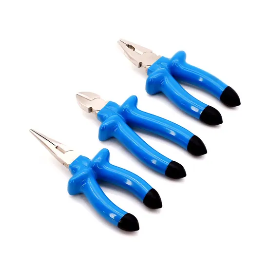Professional Combination Pliers,Carbon Steel,Pearl-Nickel Plated,PVC Handles,German & American Type,Hardware Tools,Wire Cutters Electrician Set,Clamps,Tweezers
